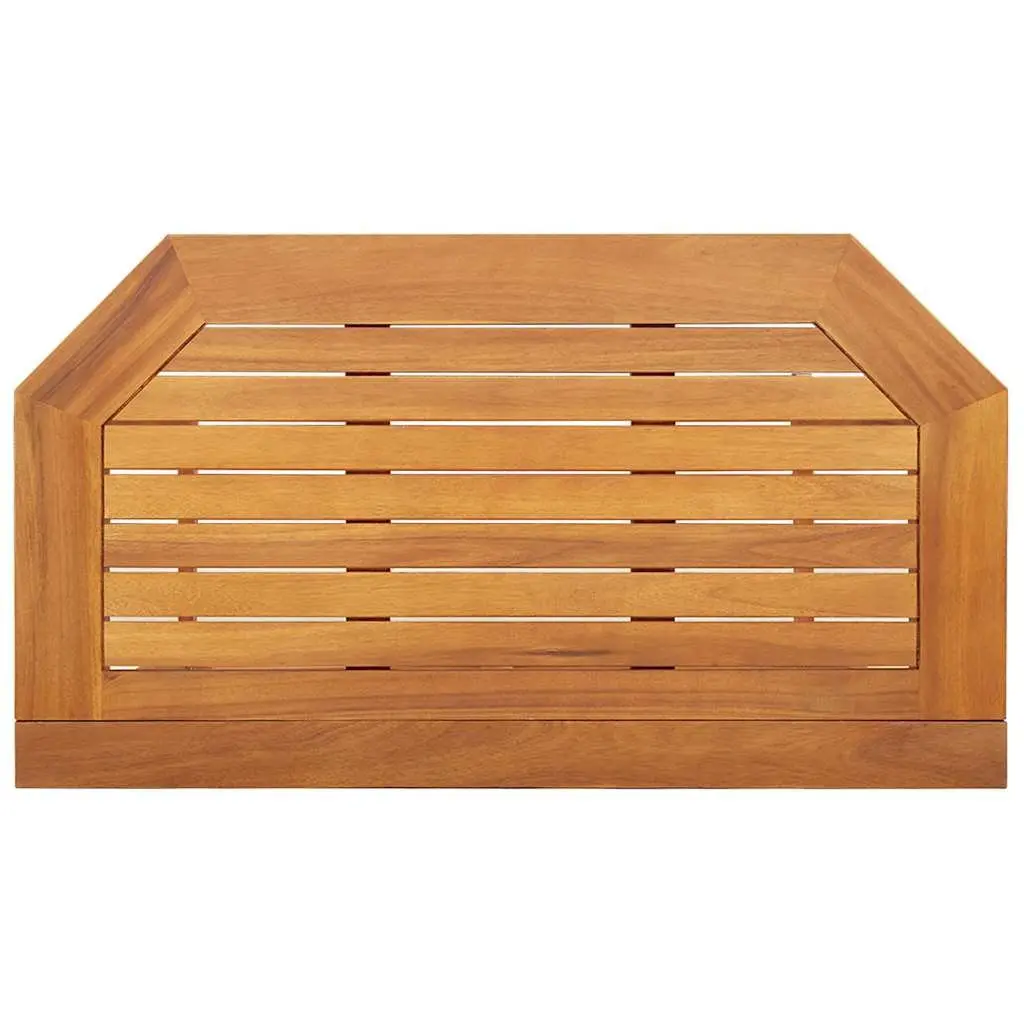 Outdoor Bistro Table Solid Acacia Wood Foldable 90 x 50 x 75 cm Brown