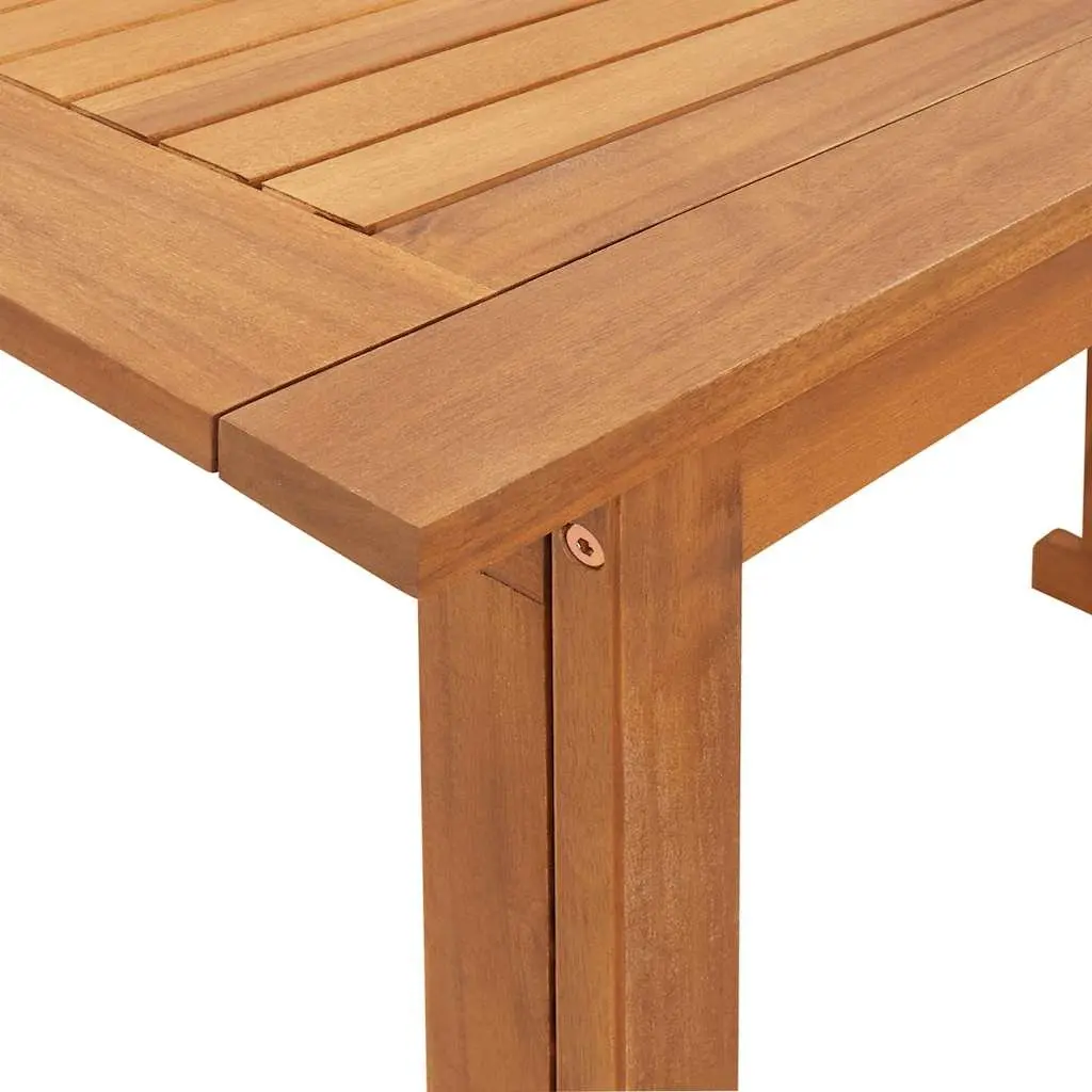 Outdoor Bistro Table Solid Acacia Wood Foldable 90 x 50 x 75 cm Brown