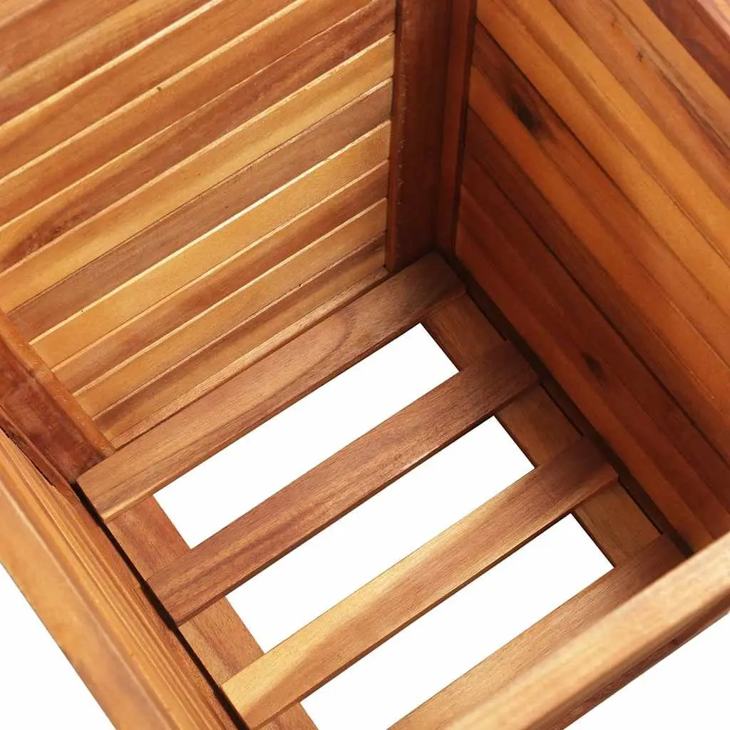 Garden Raised Bed Set 3 Pieces Square Wooden Planter Pots Outdoor Plant