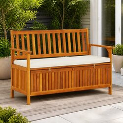 Outdoor Bench for Storage and Relaxation