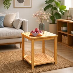 Side Table Solid Wood Indoor Outdoor Accent Coffee Nightstand Plant Stand