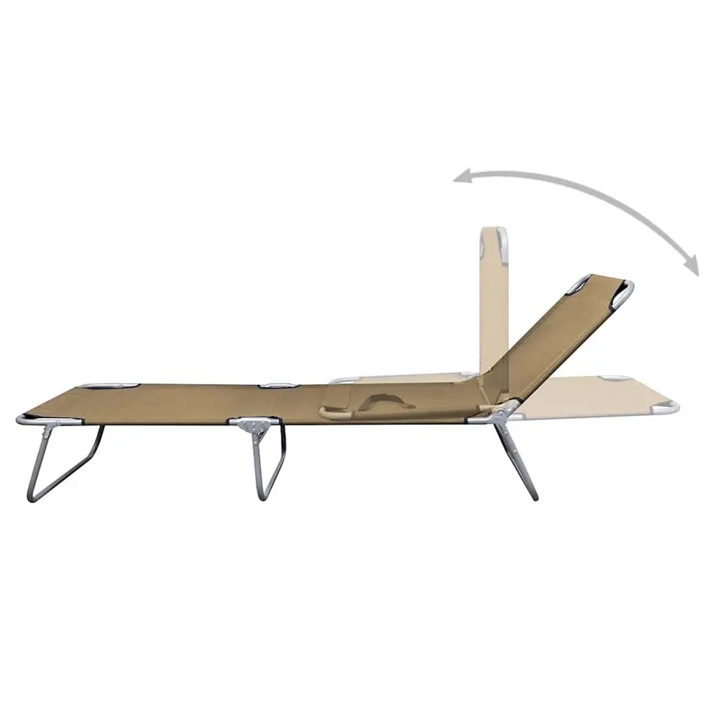 Sun Lounger for Garden and Beach Use
