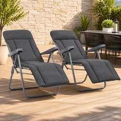 Practical Folding Garden Chairs with Cushions for Outdoor Fun