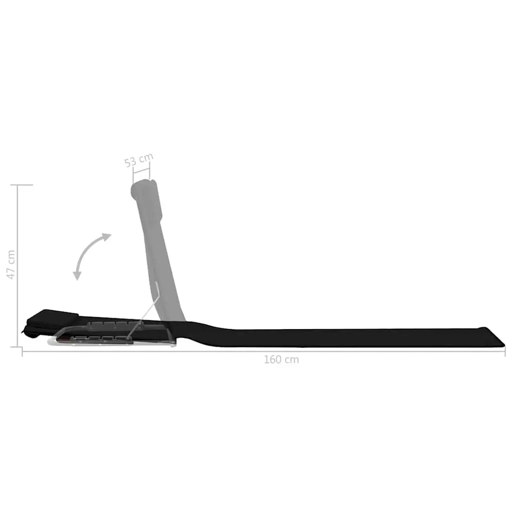 2 Piece Folding Beach Lounger Set with Storage