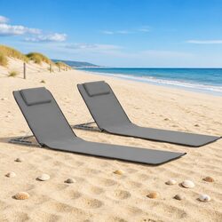Versatile Folding Beach Chair Set for Outdoor Relaxation