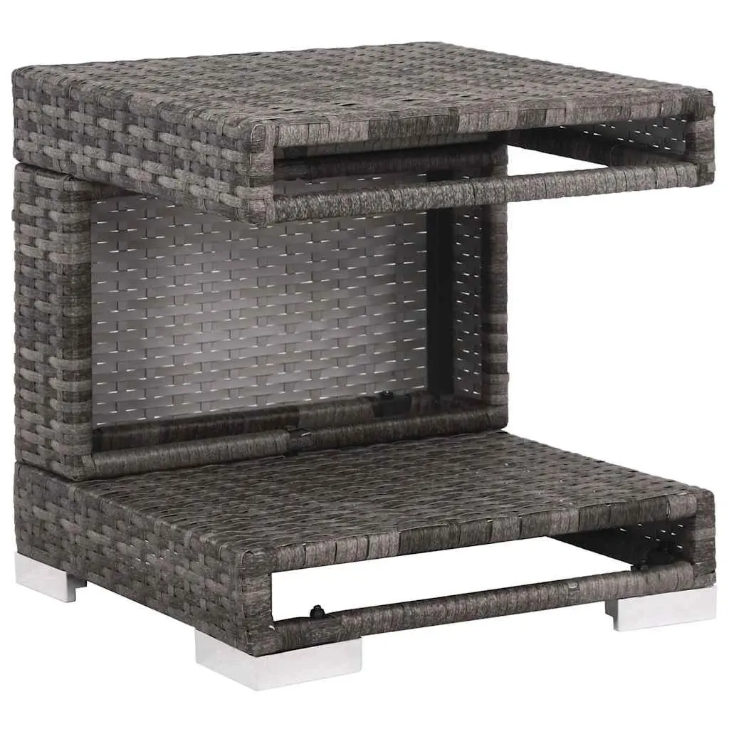 Garden Lounge Set Poly Rattan 7 Piece Outdoor Furniture Sofa Grey