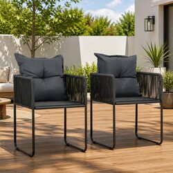 Practical 2-Piece Outdoor Chair Set for Your Garden