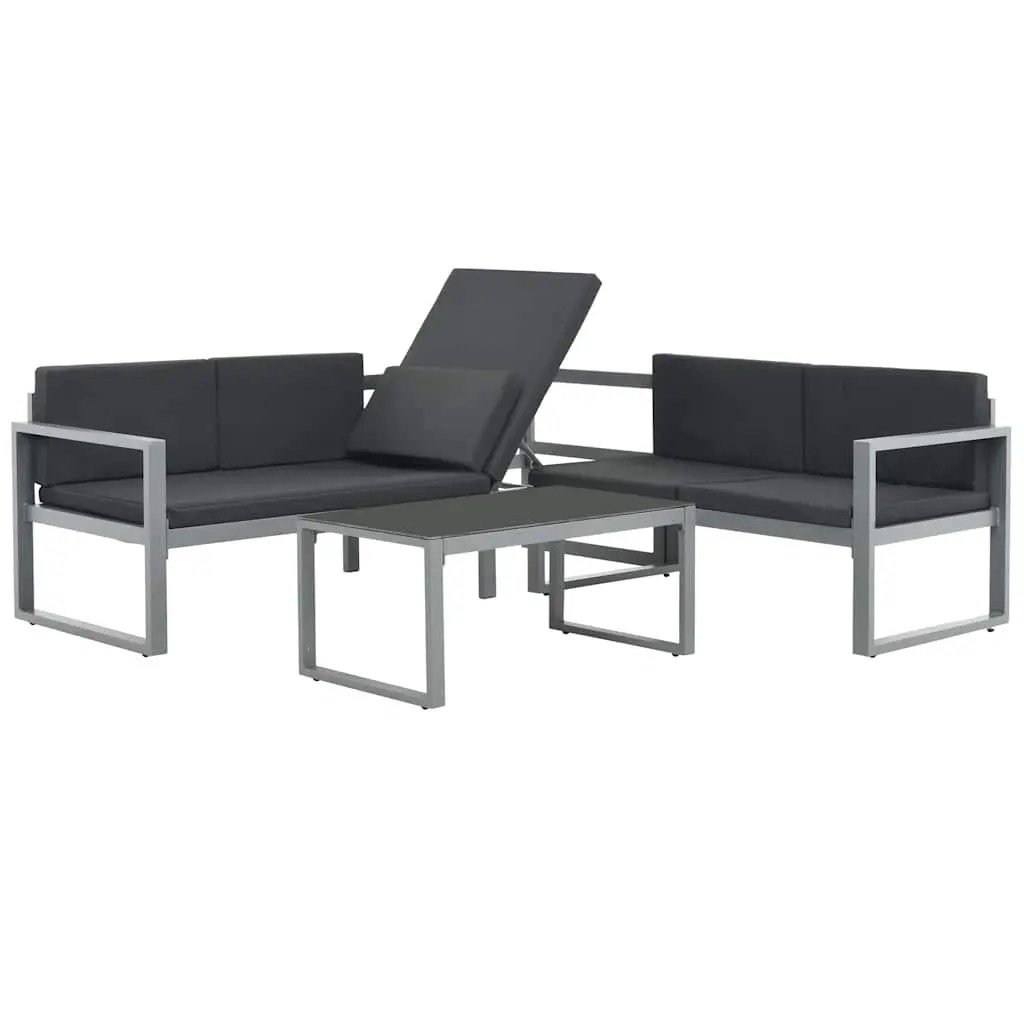 3-Piece Lounge Set for Garden and Indoor Use
