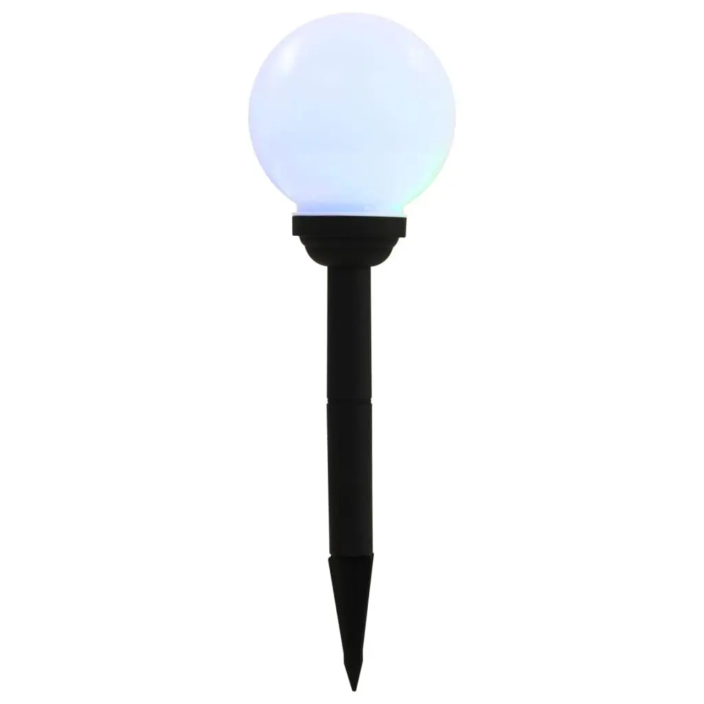 Spherical Outdoor Solar LED Lamps 15cm Colour Changing Garden Lighting 4 Piece