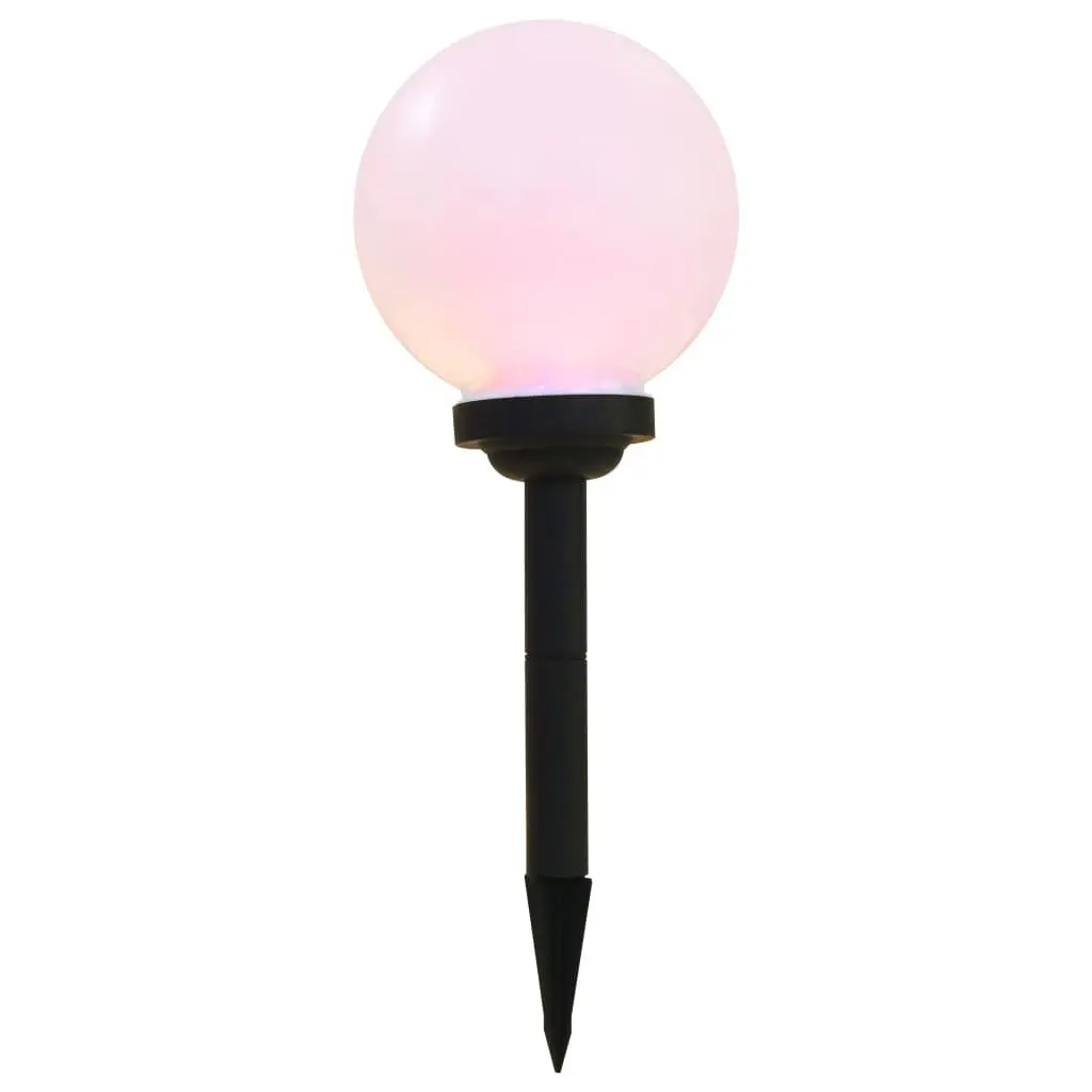 Outdoor Solar Lighting 20cm RGB Colour Changing Spherical LED Lamps 3 Piece Set