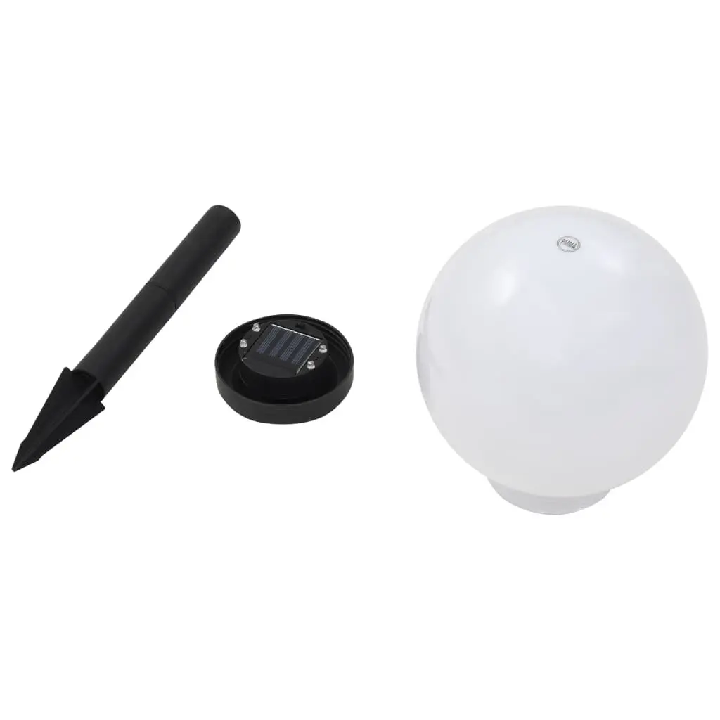 Outdoor Solar Lighting 20cm RGB Colour Changing Spherical LED Lamps 3 Piece Set
