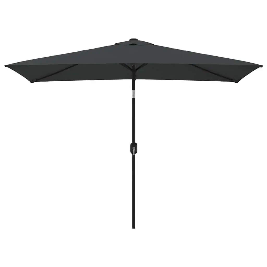Garden Parasol Steel Pole 300 x 200 cm Anthracite