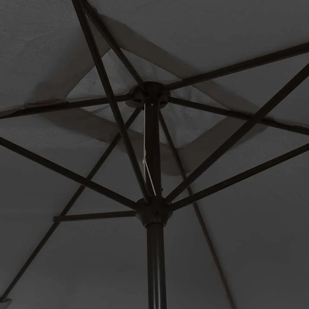 Garden Parasol Steel Pole 300 x 200 cm Anthracite