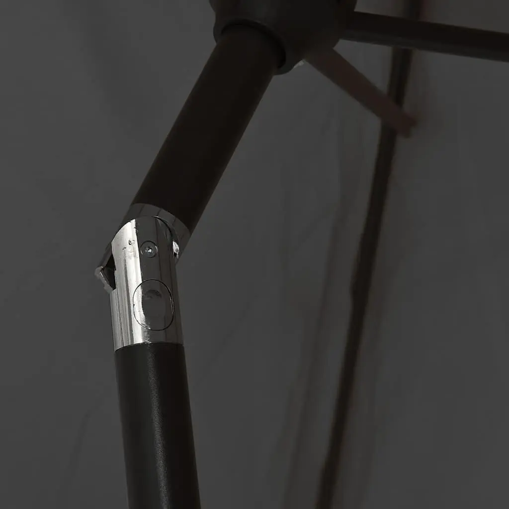 Garden Parasol Steel Pole 300 x 200 cm Anthracite
