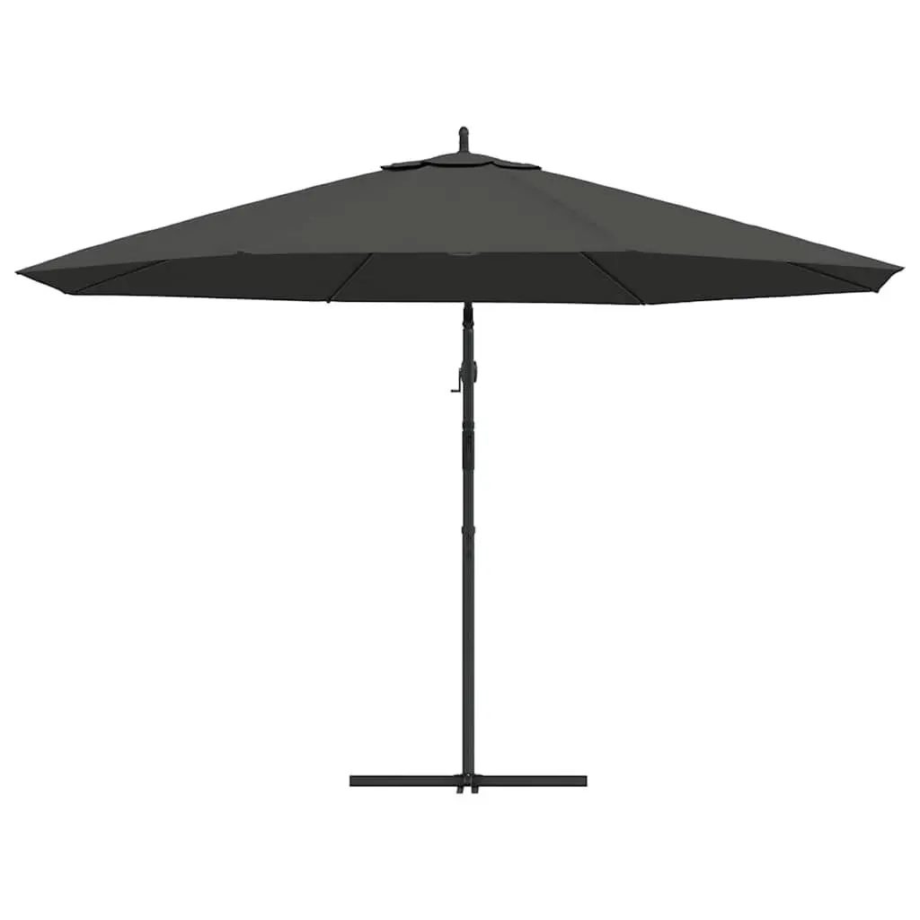 Cantilever Garden Parasol Metal 350 cm Anthracite