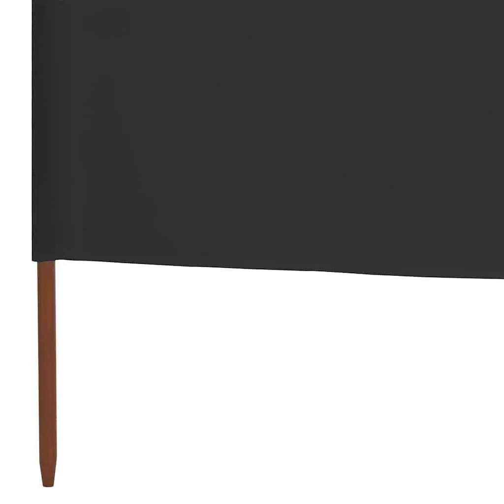 Folding Wind Screen 3-Panel Outdoor Garden Shelter Fabric 400x120 cm Anthracite