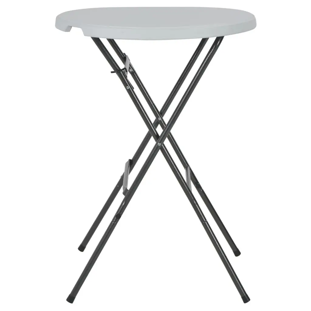 White Folding Bar Table for Outdoor Use