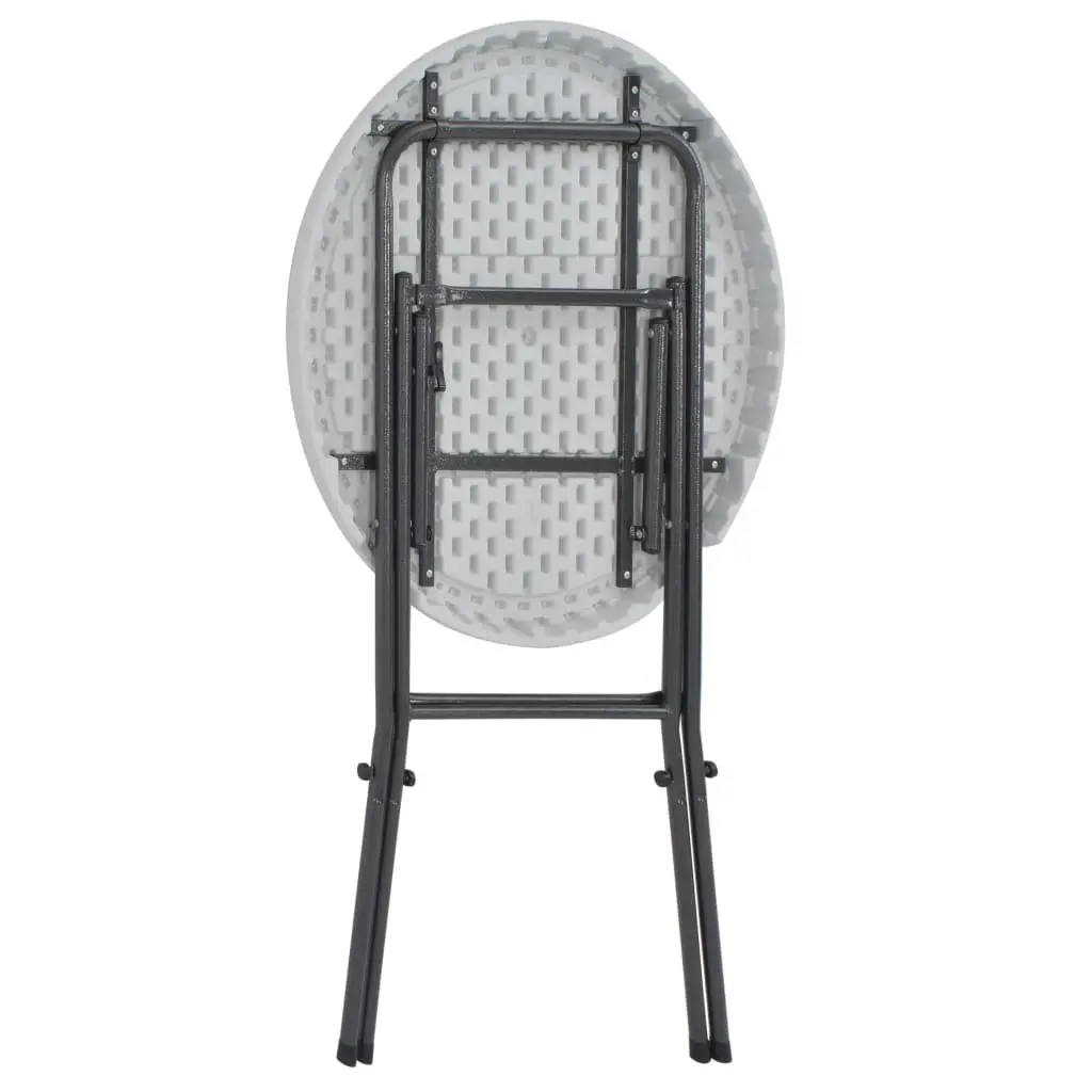 White Folding Bar Table for Outdoor Use