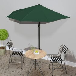 Ideal Half Round Garden Parasol for Balconies and Gardens