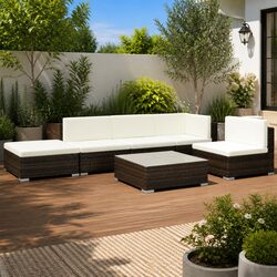 Versatile 6 Piece Outdoor Lounge Set for Everyday Use