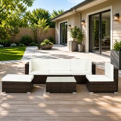 Practical 6 Piece Lounge Set for Outdoor Entertaining