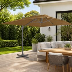 Practical Use of 400x300cm Cantilever Parasol