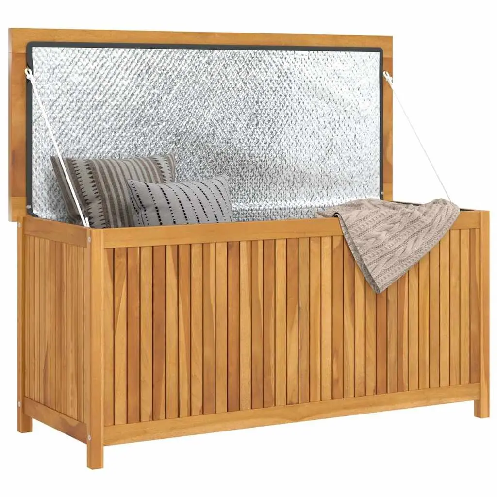 Garden Storage Box Teak Wood 120x50x58 cm Brown