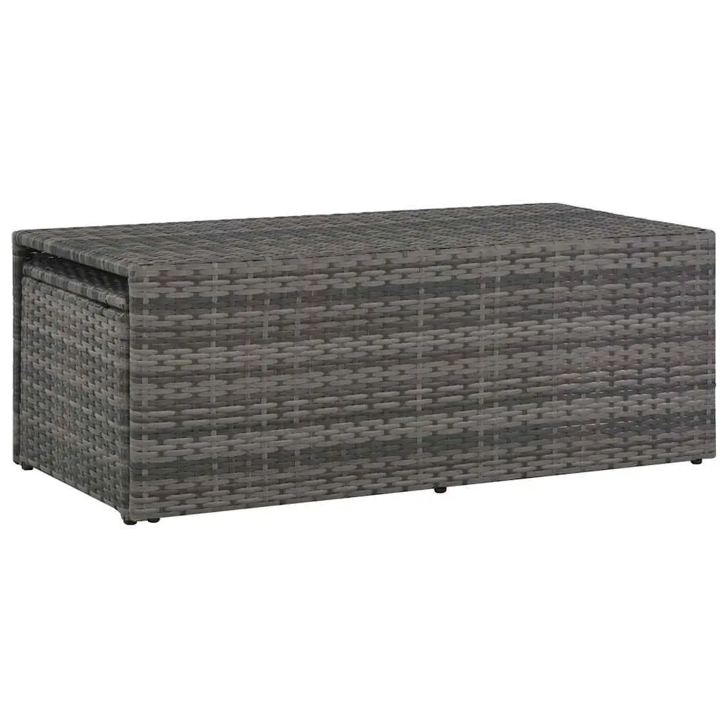 Garden Lounge Set Poly Rattan Outdoor Furniture 6 Piece Grey