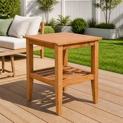 Practical Teak Coffee Table 40x40x50 cm for Everyday Use