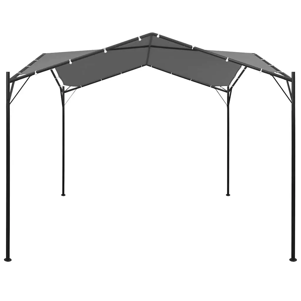 Gazebo Steel Frame 4x4 m Anthracite Oxford Canopy Tent Shade Structure