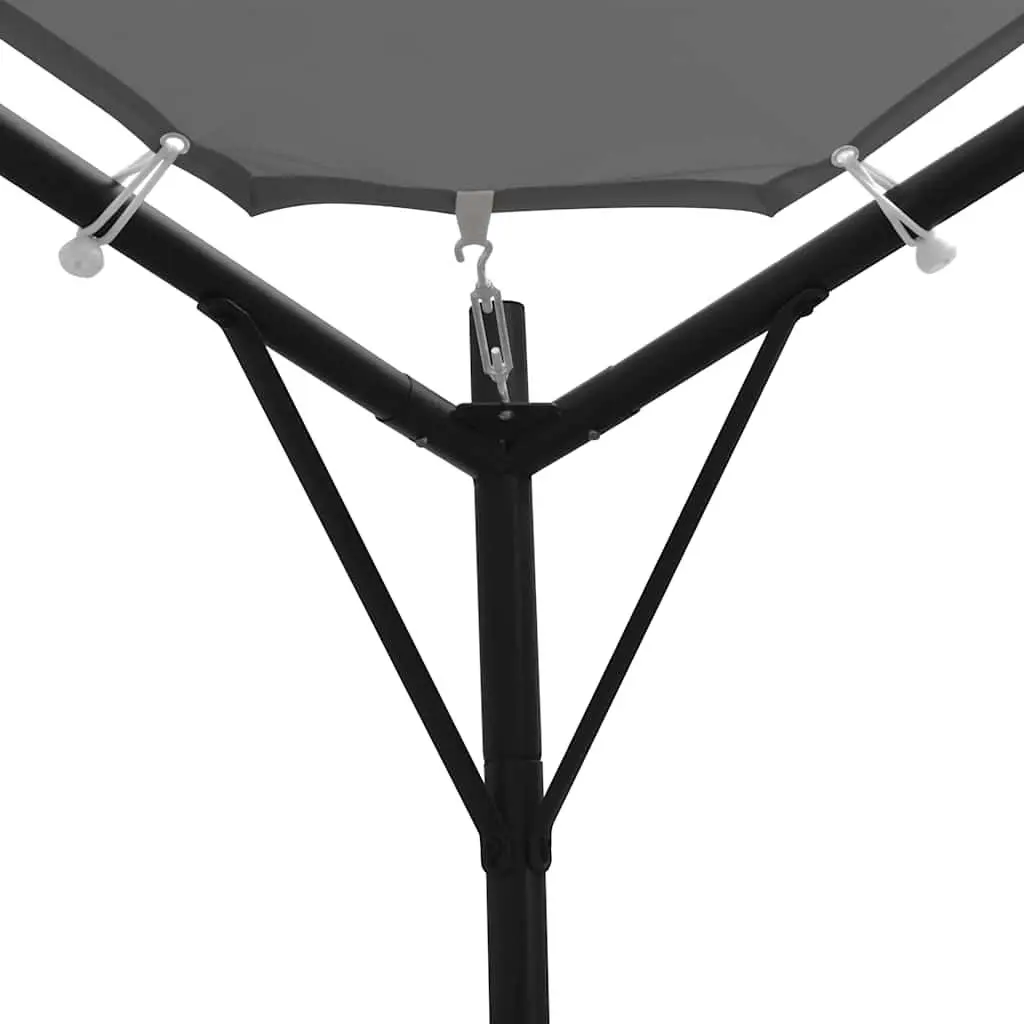 Gazebo Steel Frame 4x4 m Anthracite Oxford Canopy Tent Shade Structure