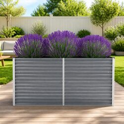 Practical Raised Garden Bed for Outdoor Gardening 160x40x77cm