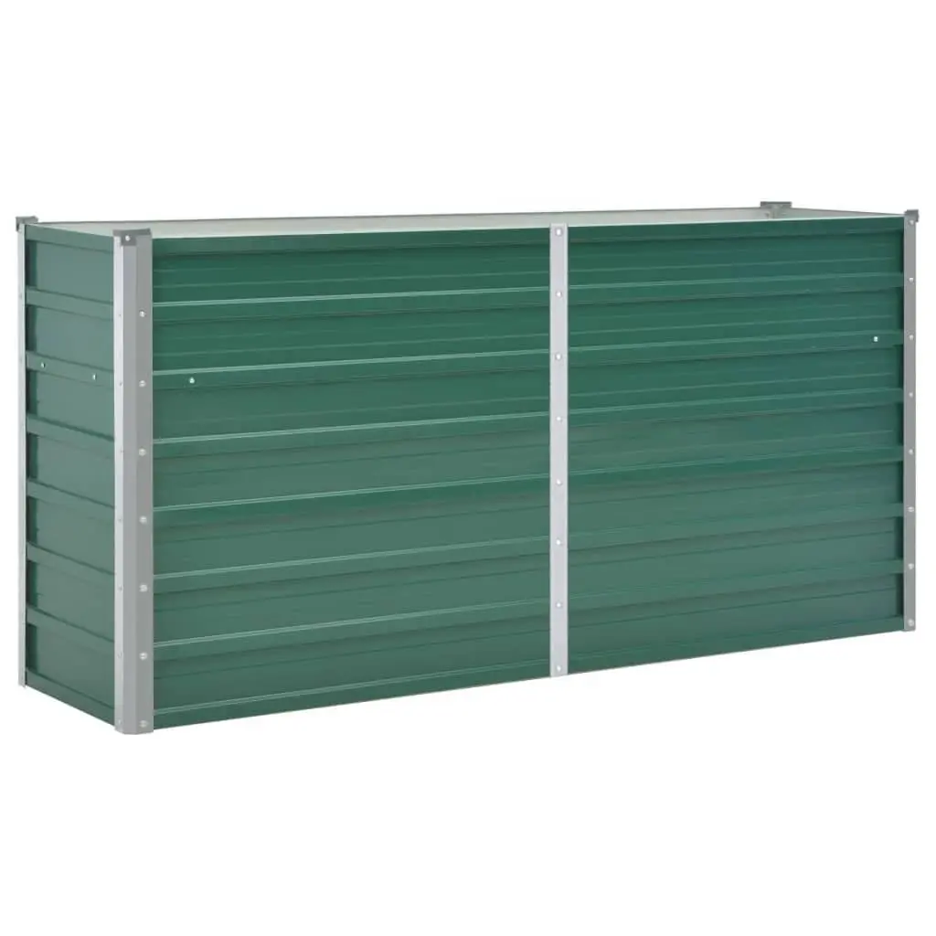 Raised Garden Bed Metal 160 x 40 x 77 cm Green