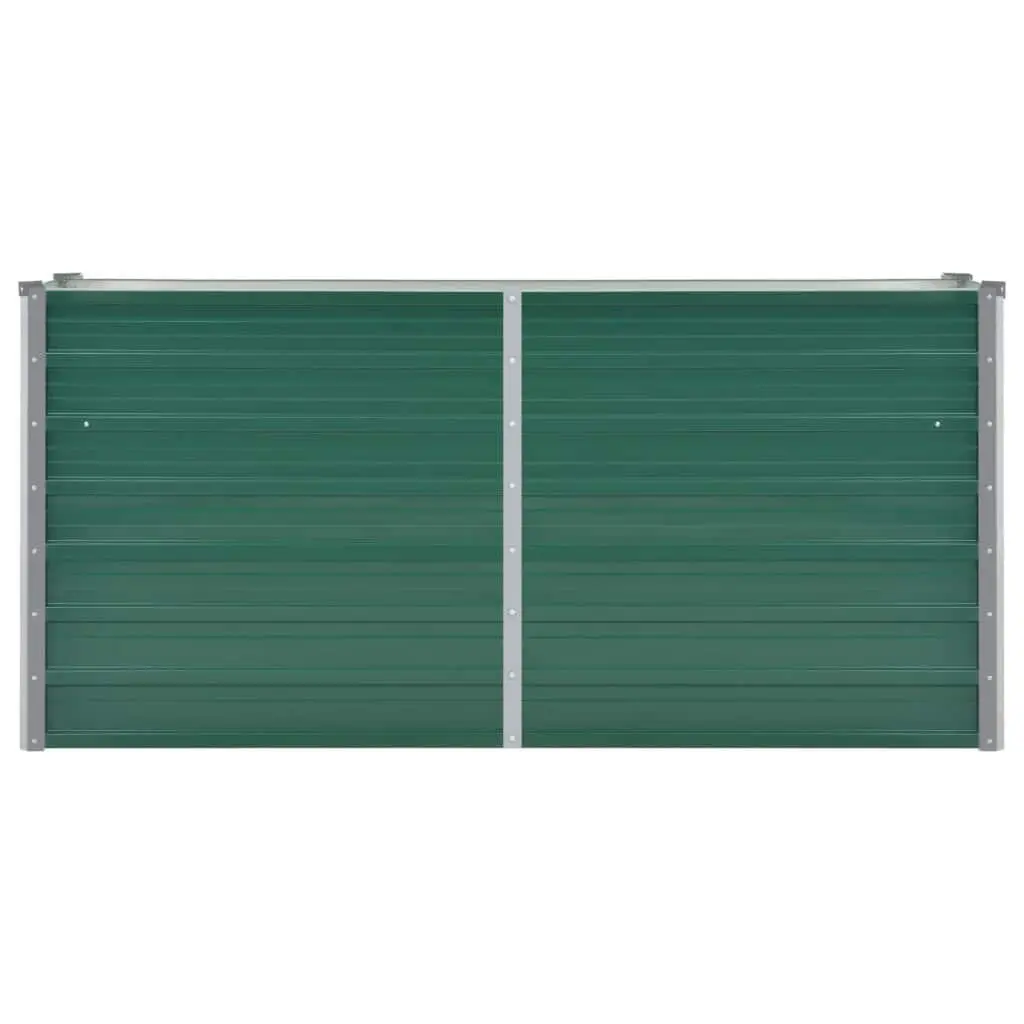 Raised Garden Bed Metal 160 x 40 x 77 cm Green