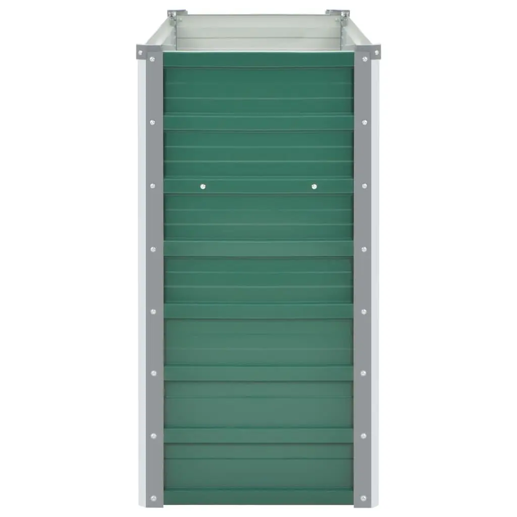 Raised Garden Bed Metal 160 x 40 x 77 cm Green