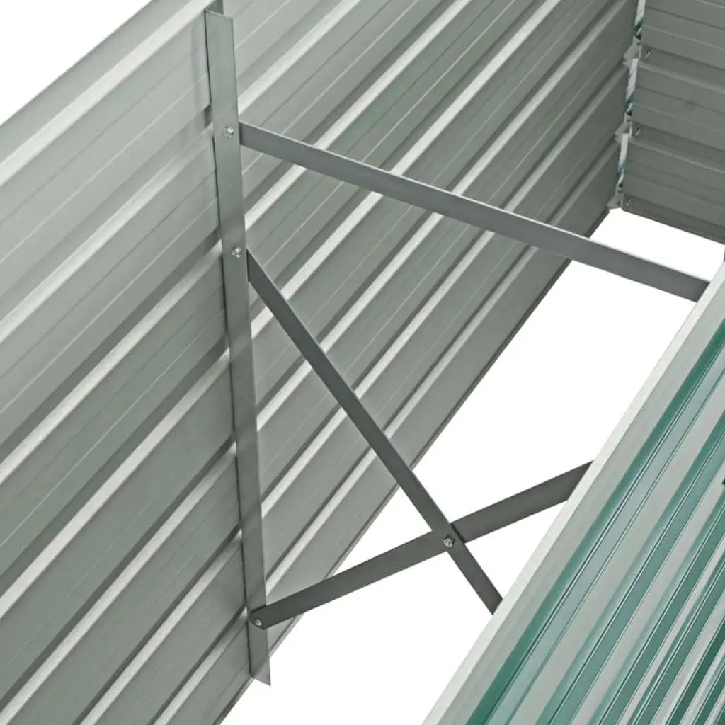 Raised Garden Bed Metal 160 x 40 x 77 cm Green