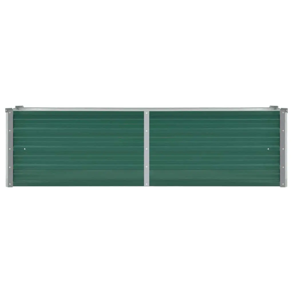 Raised Garden Bed Planter Box Metal 160 x 40 x 45 cm Green