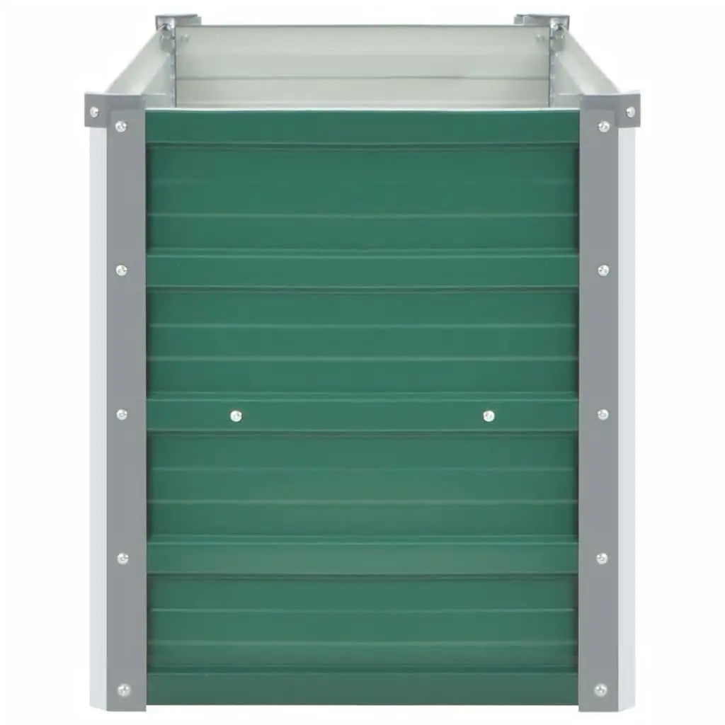 Raised Garden Bed Planter Box Metal 160 x 40 x 45 cm Green