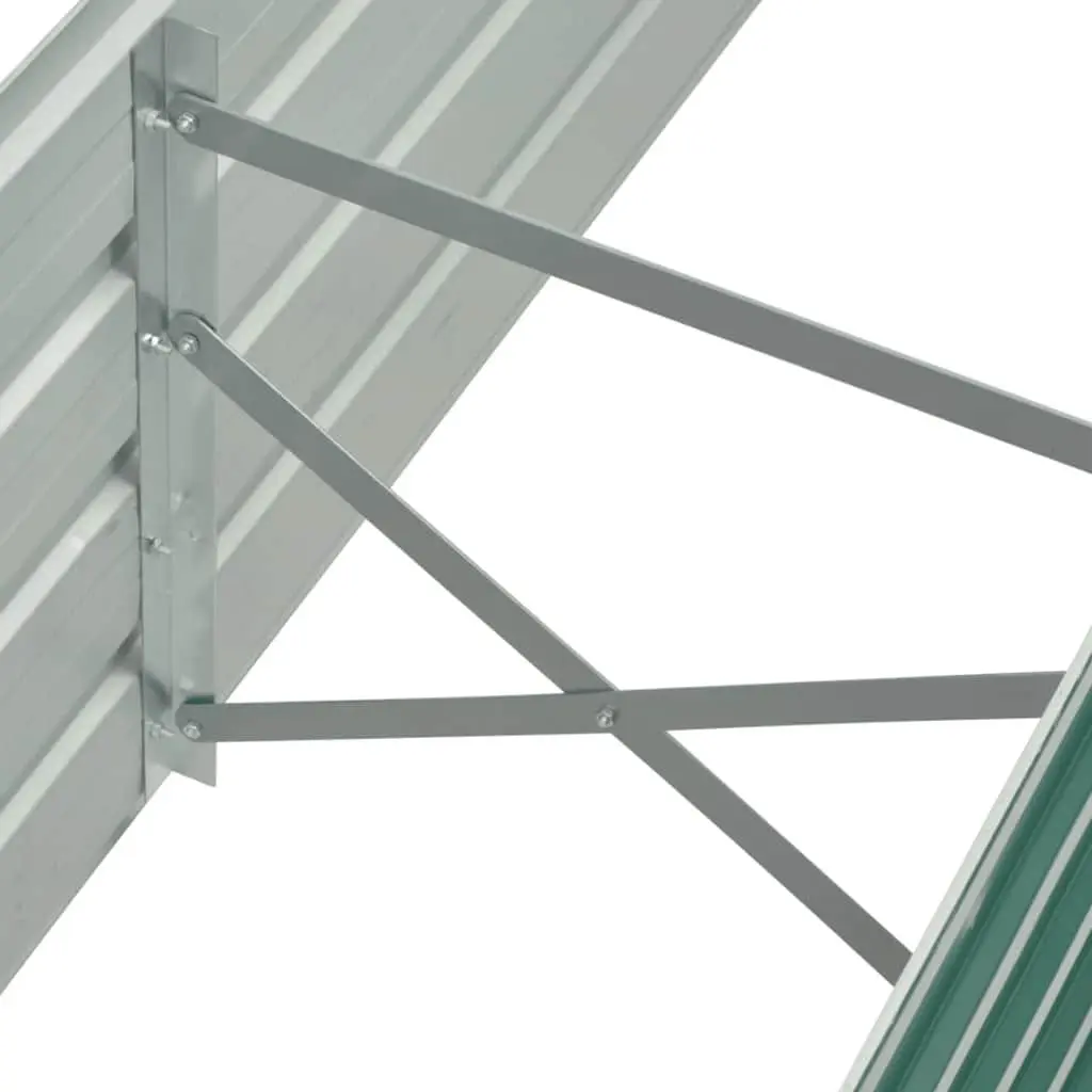 Raised Garden Bed Planter Box Metal 160 x 40 x 45 cm Green