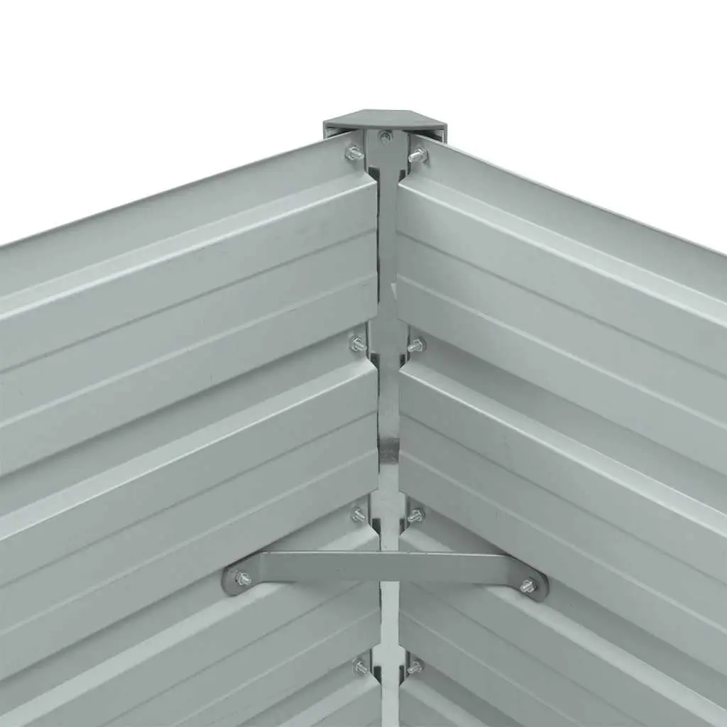Raised Garden Bed Planter Galvanised Steel Deep Green 100 x 40 x 45 cm