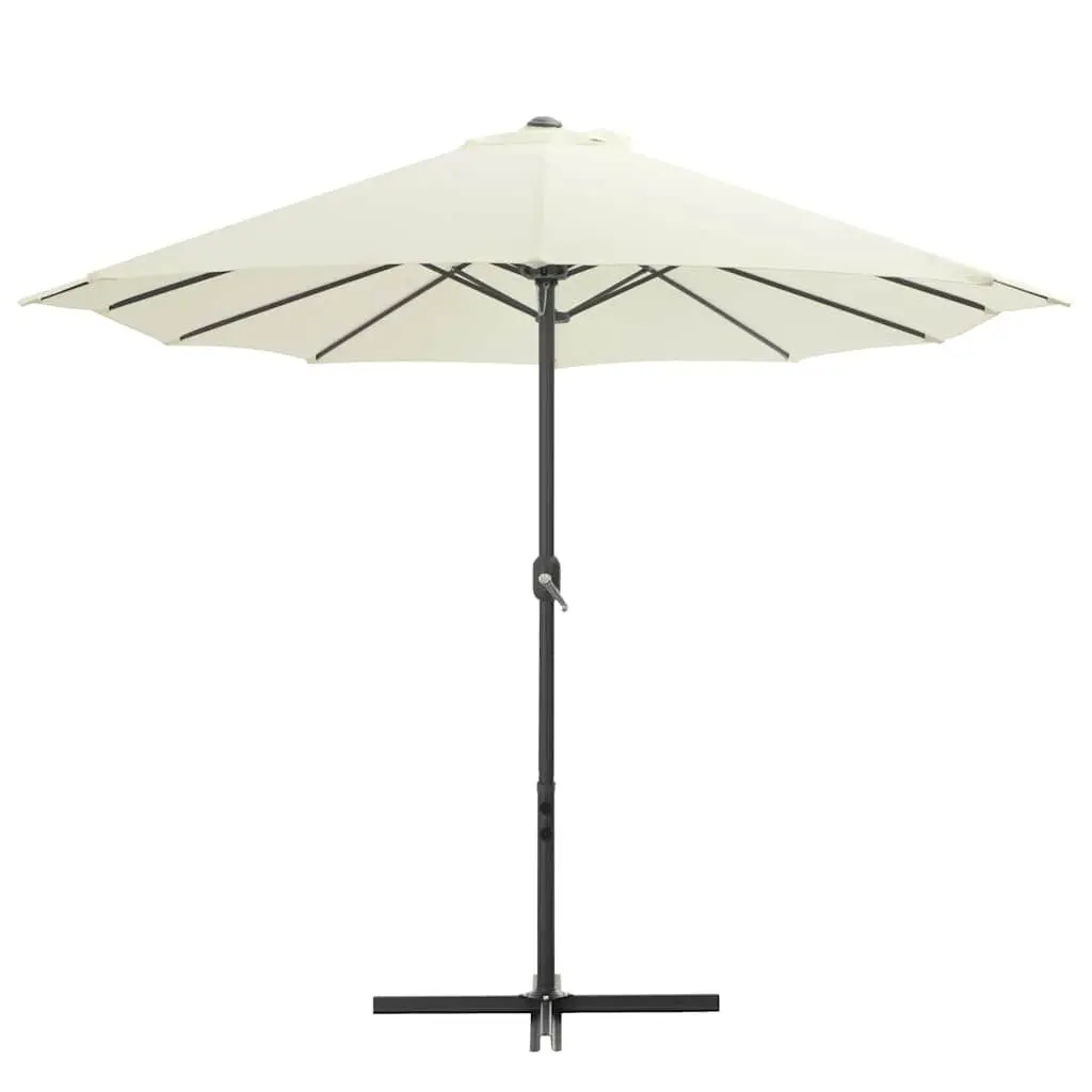 Garden Parasol Aluminium 460x270cm Beige UV Protective Canopy