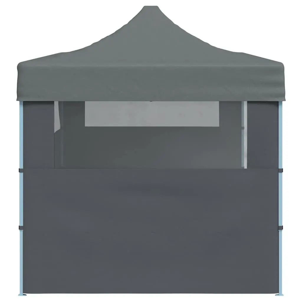 Folding Pop-Up Party Tent Rust-Resistant Steel 3x6m Anthracite with Removable Sidewalls