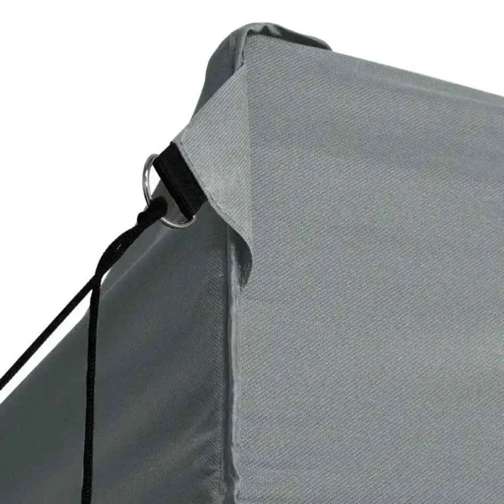 Pop-Up Canopy Tent Anthracite 3x4.5m with 4 Side Walls Foldable Outdoor Gazebo