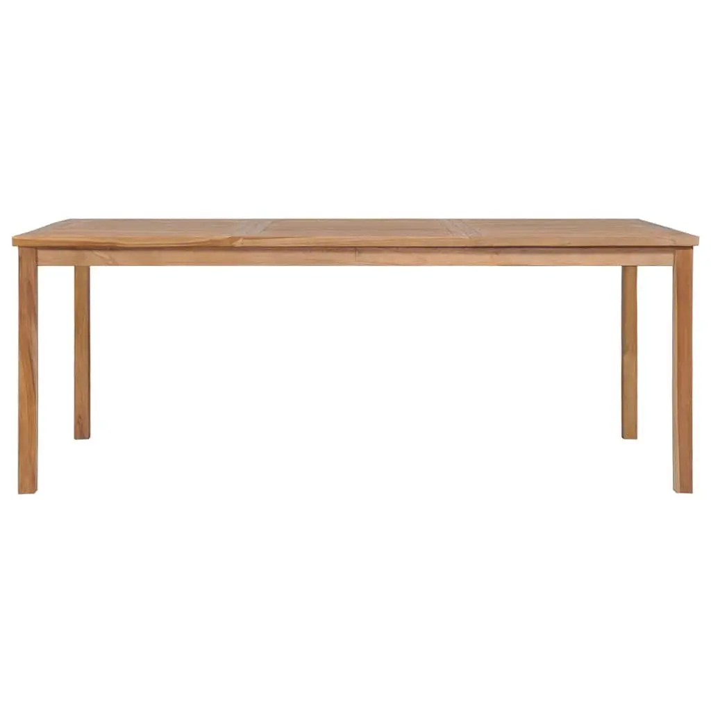 Garden Dining Table 200x100x77cm Solid Teak Wood Outdoor Patio Furniture Brown