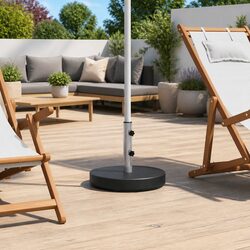 Practical Granite Umbrella Stand for Gardens and Patios 28.5kg
