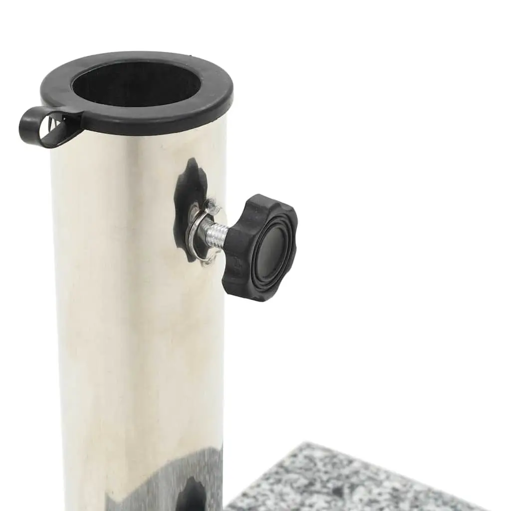 Parasol Base Granite Curved 10kg Grey Outdoor Umbrella Stand