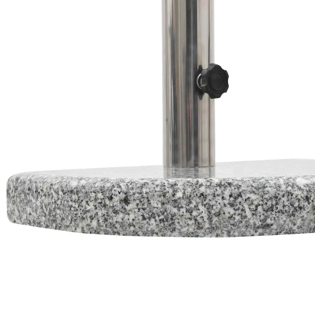 Parasol Base Granite Curved 10kg Grey Outdoor Umbrella Stand