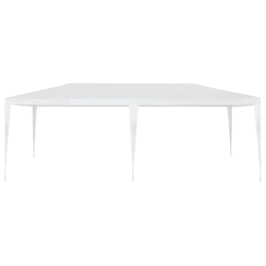 Party Tent PE Canopy 3x6 m White Steel Frame Outdoor Gazebo