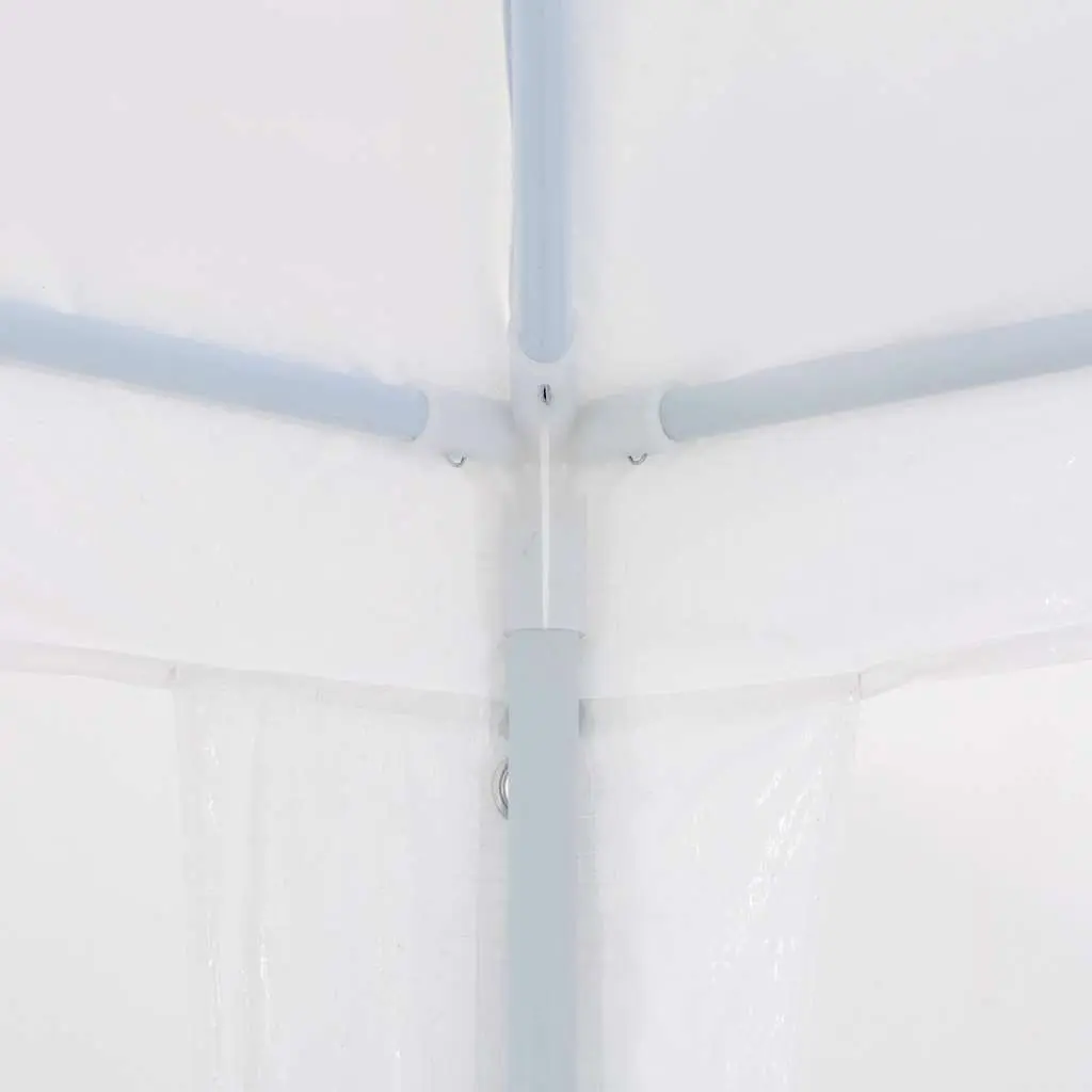 Party Tent PE Canopy 3x6 m White Steel Frame Outdoor Gazebo