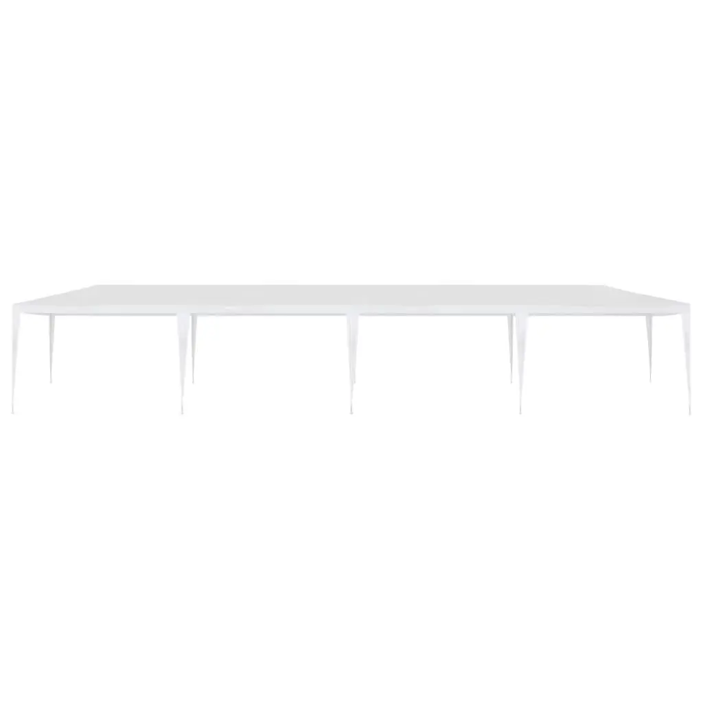Party Tent White PE Canopy Gazebo 3x12m Outdoor Structure for Garden Events